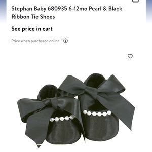 Stephan Baby Bow & Pearl Shoes